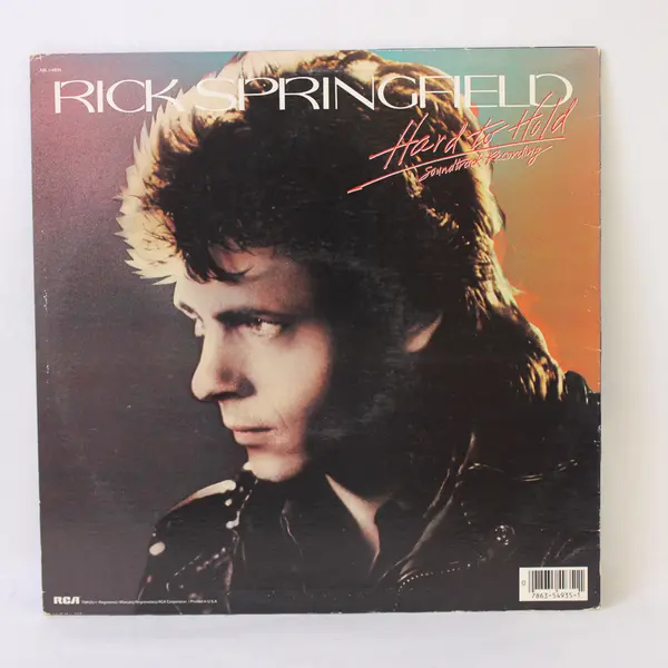 Rick Springfield ‎– Hard To Hold - Soundtrack Recording -12" Vinyl Record