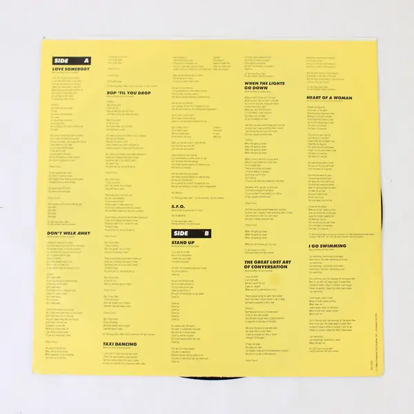 Rick Springfield ‎– Hard To Hold - Soundtrack Recording -12" Vinyl Record