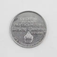 Vintage 1990s Dairy Queen Aluminum Token