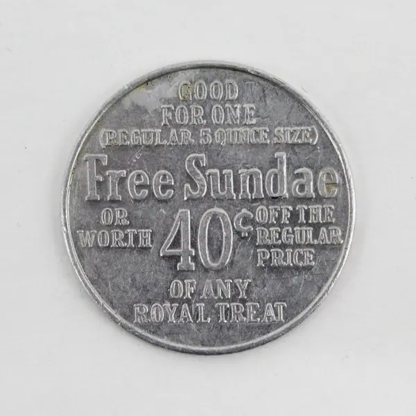 Vintage 1990s Dairy Queen Aluminum Token