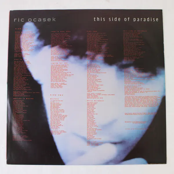 Ric Ocasek - This Side Of Paradise - 12" Vinyl Record