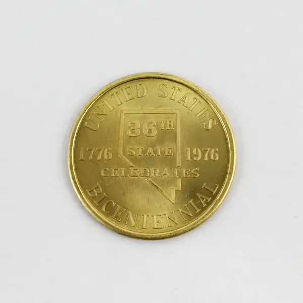 1976 Del Webb's Primadonna Reno Nevada Brass Bicentennial Token