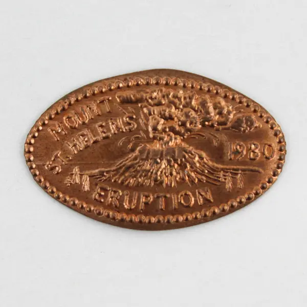 Lot of 4 Mt St Helens 1980 Eruption Pressed Souvenir Elongated Pennies