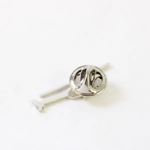 Ballou Reg'd Silver-Tone Helicopter Lapel Pin