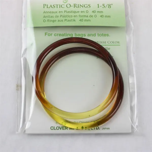 Clover Bags & Totes Plastic O-Ring 1 5/8" Tortoise Belt Joint/Bag Opening