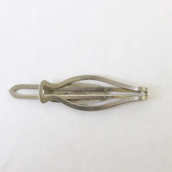  Vintage Silver-Tone Nautical Sailboat Tie Clip