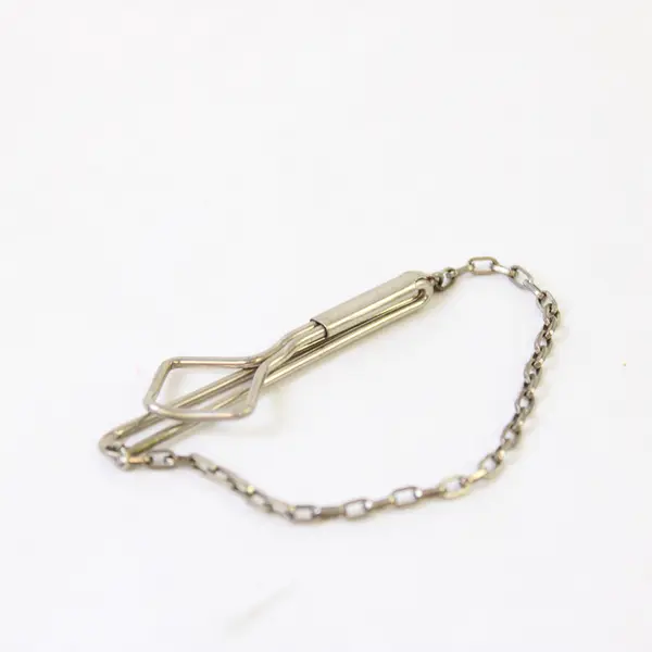 Vintage Swank Silver-Tone Tie Clip