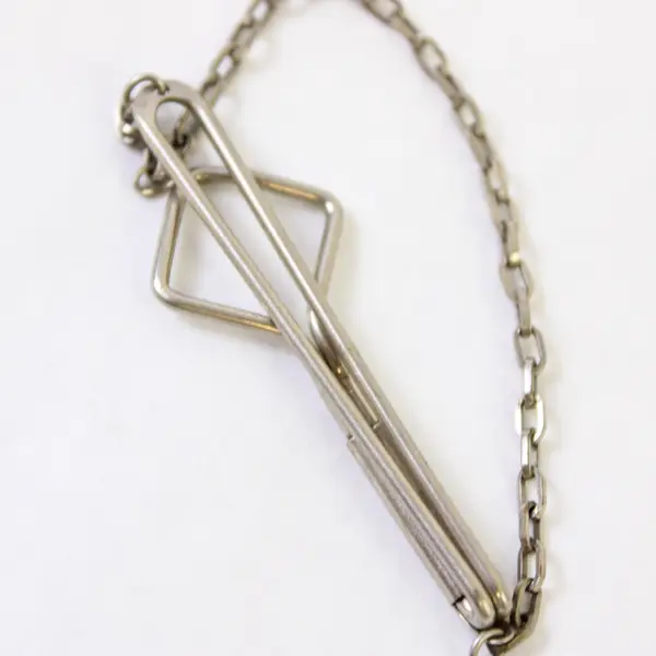 Vintage Swank Silver-Tone Tie Clip
