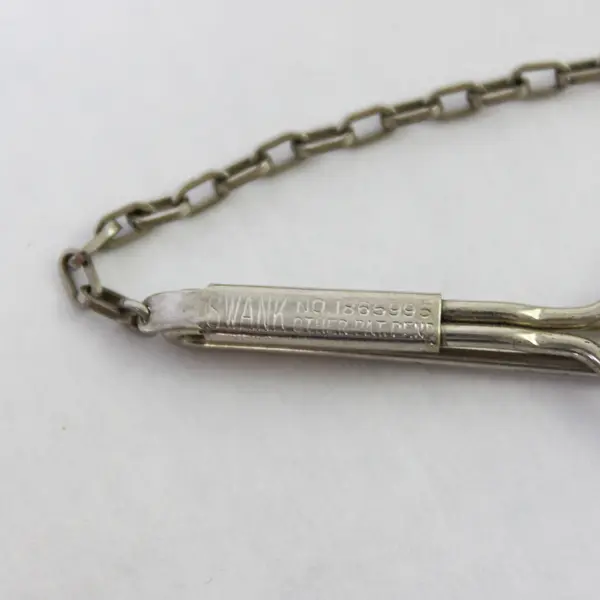 Vintage Swank Silver-Tone Tie Clip