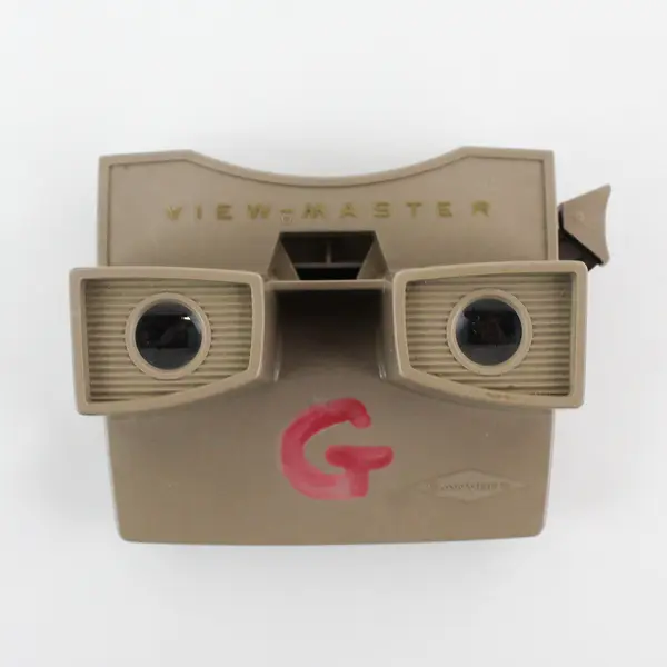 2 Vintage Sawyer’s 1970's View Master Slide Viewers  Tan 