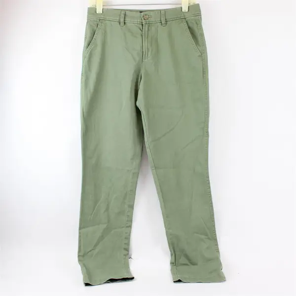 J. Crew Green Slim Chino Pants Women's Size 0
