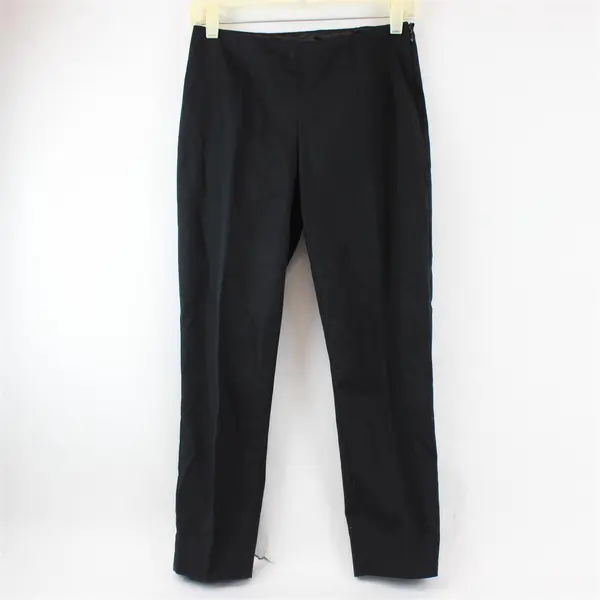 Tahari Solid Black Tapered Leg Pants Women's 27 Waist