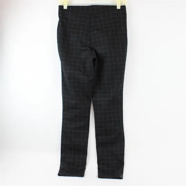 Max Studio Black Gray and Green Grid Pattern Pants Women's XS