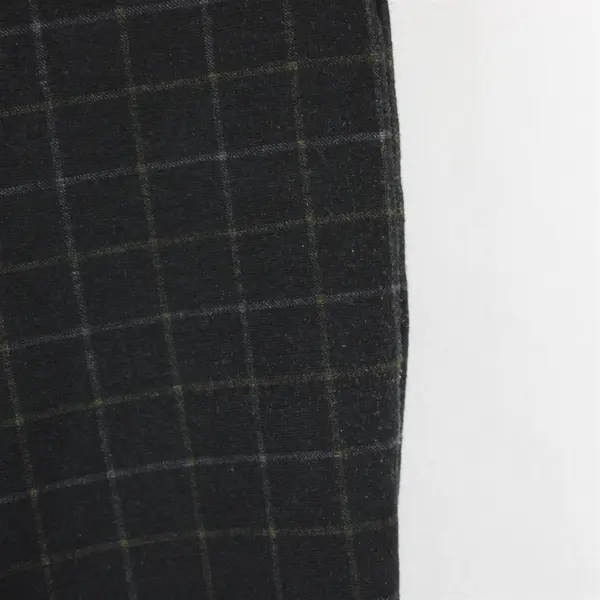 Max Studio Black Gray and Green Grid Pattern Pants Women's XS