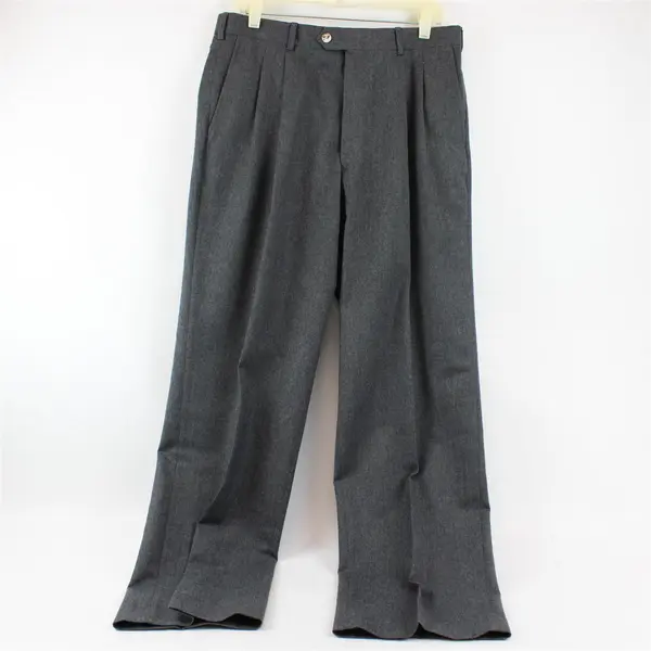 Nino Cerruti Dark Gray Dress Tapered Leg Pants Men's 33 x 32