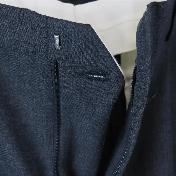 Stafford Charcoal Gray Straight-Leg Pleated Dress Pants Men's 33 x 30