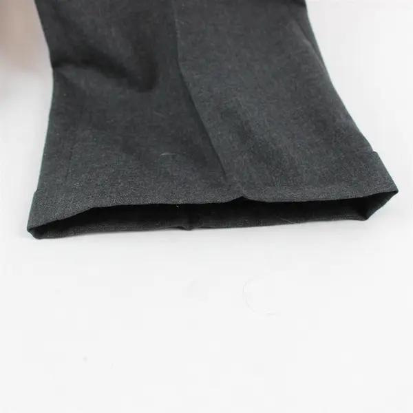 Stafford Charcoal Gray Straight-Leg Pleated Dress Pants Men's 33 x 30