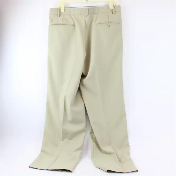 Dockers Golf Beige Tapered-Leg Pleated Dress Pants Men's W34 x L30