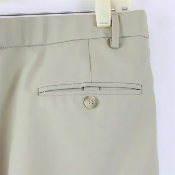 Dockers Golf Beige Tapered-Leg Pleated Dress Pants Men's W34 x L30