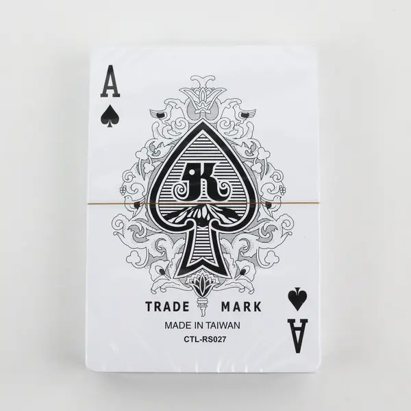 Sealed Trademark CTL-RS027 Playing Cards Black White Patterned