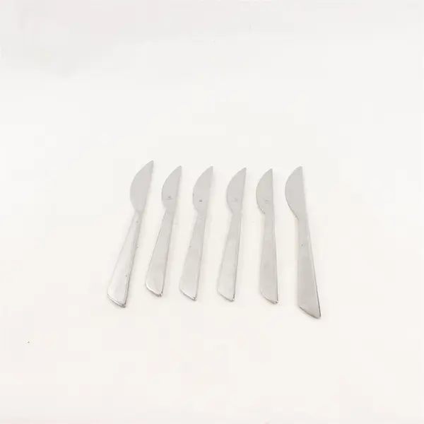 Set of 6 WMF Three Courses Stainless 4 Butter Knives +2 Modern Solid Knives