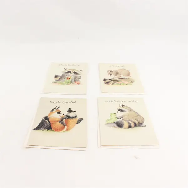Vintage Set of 13 Sunshine Line Children's Birthday Cards with Scripture