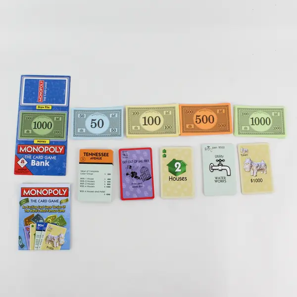 Monopoly The Card Game - Monopoly & Rummy - Family Game Night - Kids 8+ Complete