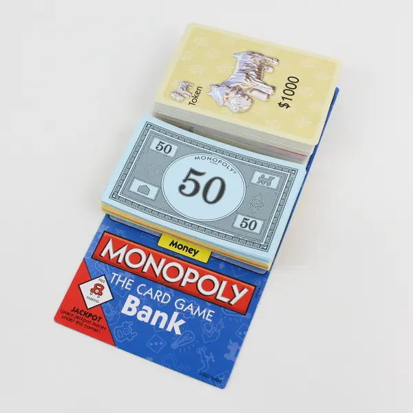 Monopoly The Card Game - Monopoly & Rummy - Family Game Night - Kids 8+ Complete