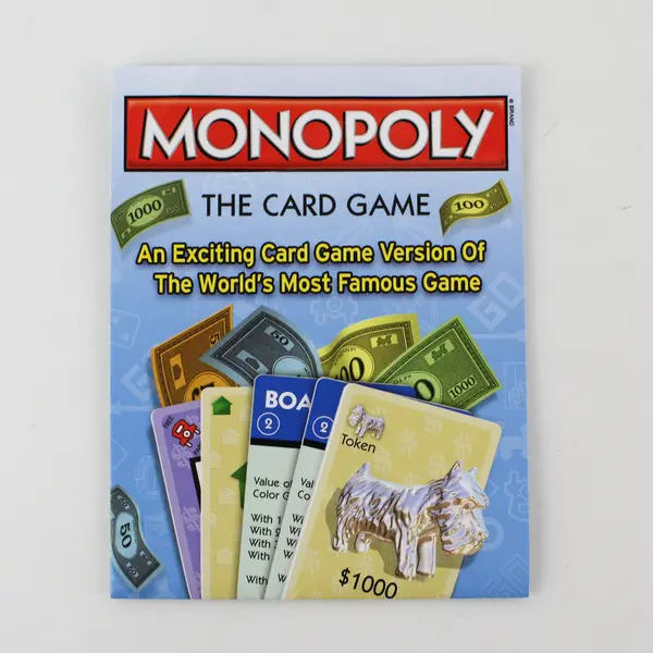 Monopoly The Card Game - Monopoly & Rummy - Family Game Night - Kids 8+ Complete
