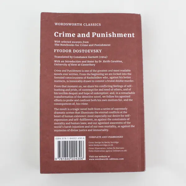 Crime and Punishment by Fyodor Dostoevsky 2000 Paperback