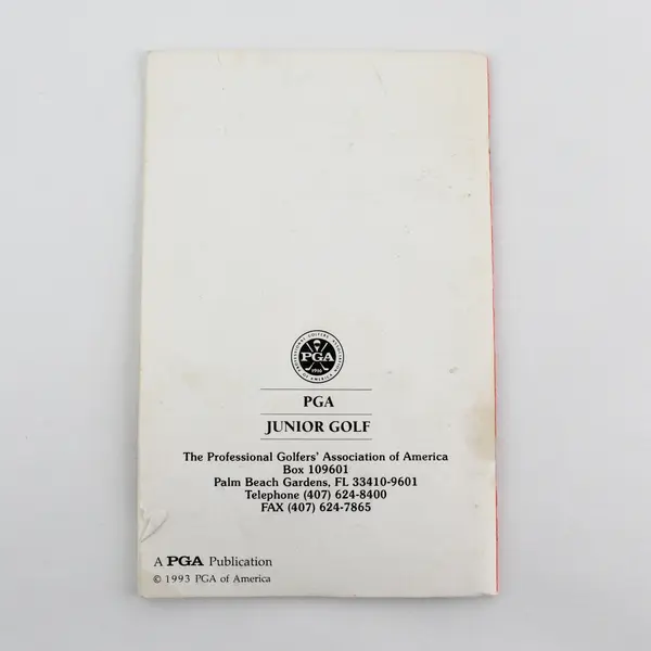 Vintage 1993 PGA Junior Golf Summary Of The Rules Of Golf Illustrated USGA