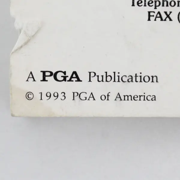 Vintage 1993 PGA Junior Golf Summary Of The Rules Of Golf Illustrated USGA