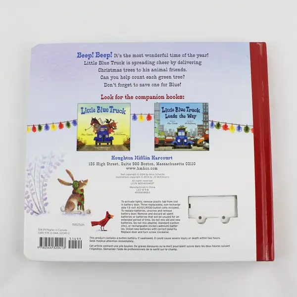 Little Blue Truck's Christmas Holiday Book for Kids Alice Schertle Hardcover
