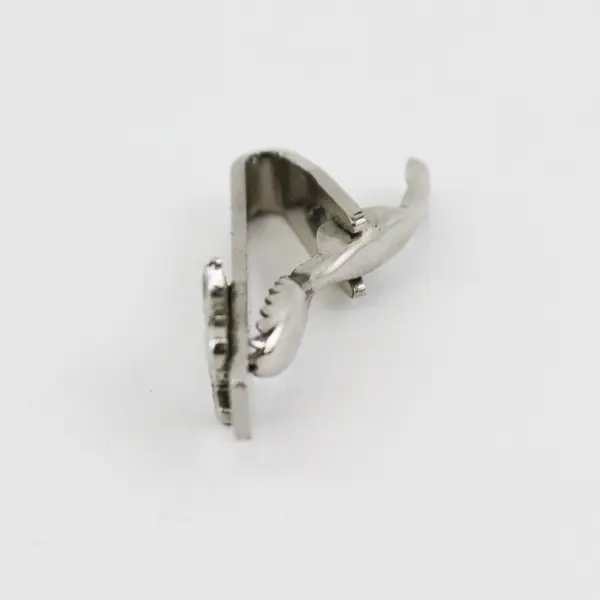 Vintage Fleur De Lis Silver Tone Tie Bar Clip