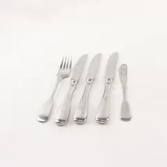 Set of 5 WMF Marburg Stainless Steel Knives + Salad Fork + Butter Spreader