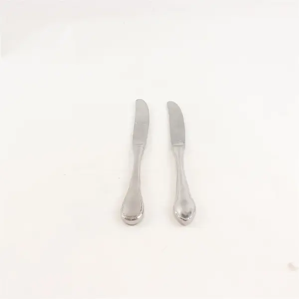 Lot of 2 Mismatched WMF Flatware Stainless Steel Dining Dinner Knives