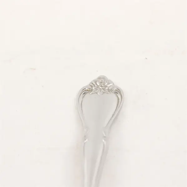Lot Of 6 Oneida Arbor Rose-True Rose Stainless Steel Place/Oval Soup Spoons