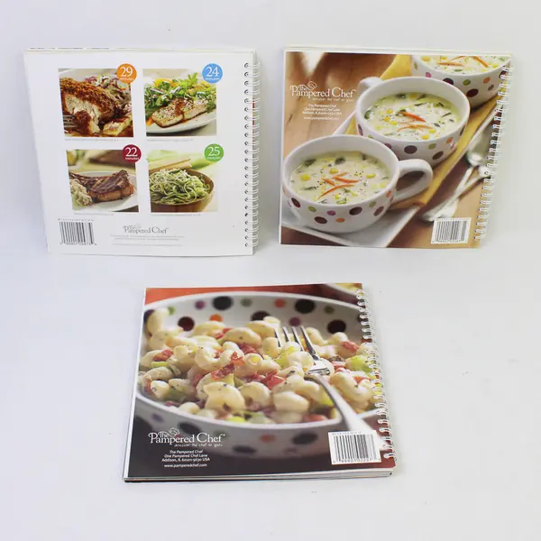 Set of 3 The Pampered Chef 29 Minutes to Dinner Vol 1 - 3 2007 - 2013 SB PB