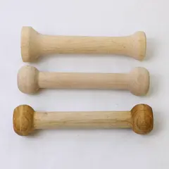 Lot of 3 Wooden Dual-Ended Tart Tampers Pastry Baking Tools