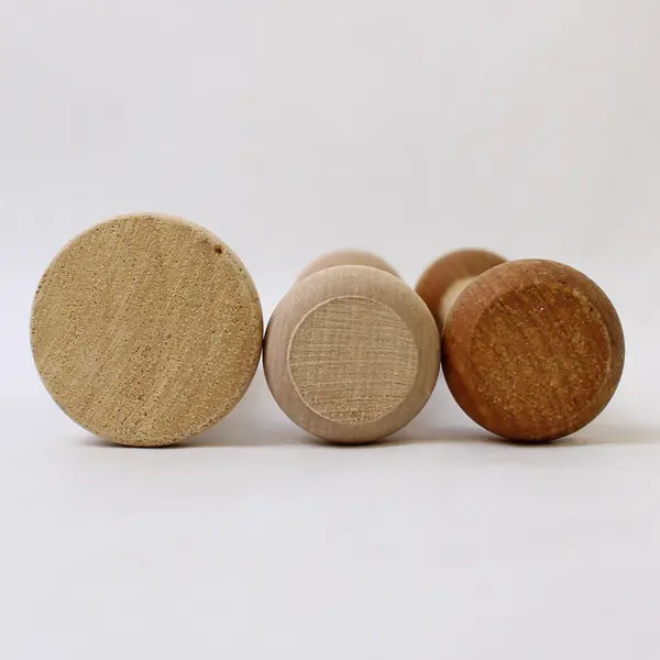 Lot of 3 Wooden Dual-Ended Tart Tampers Pastry Baking Tools