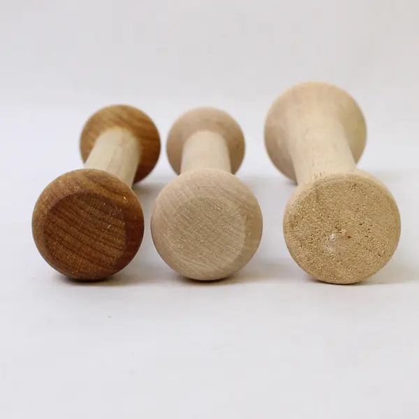 Lot of 3 Wooden Dual-Ended Tart Tampers Pastry Baking Tools