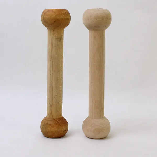 Lot of 3 Wooden Dual-Ended Tart Tampers Pastry Baking Tools