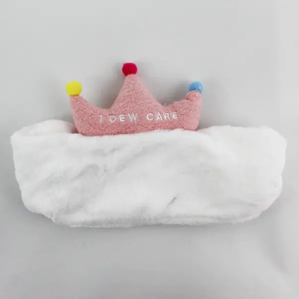 I Dew Care Super Soft Microfiber Pink White Tiara Headband for Hair