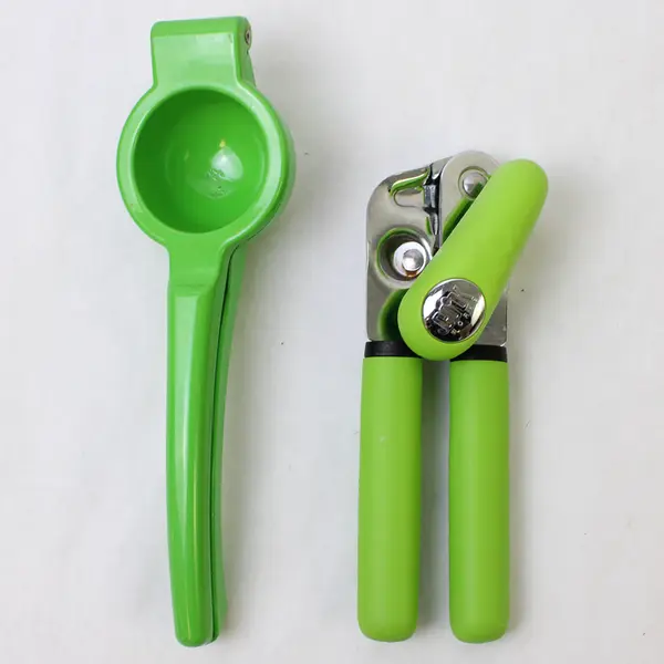 Lot of 2 Manual Can Opener & Lime Squeezer Kitchen Utensils - Used
