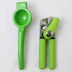 Lot of 2 Manual Can Opener & Lime Squeezer Kitchen Utensils - Used