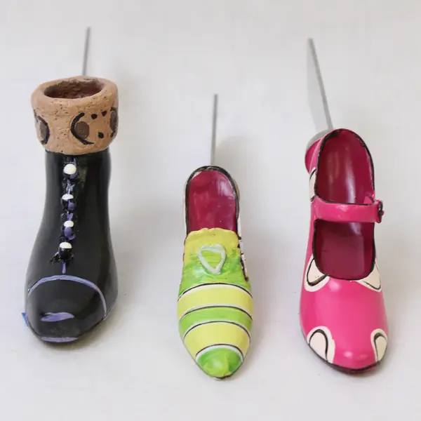 Set of 3 Cheese Spreaders High Heel Shoe Handles Serving Utensils