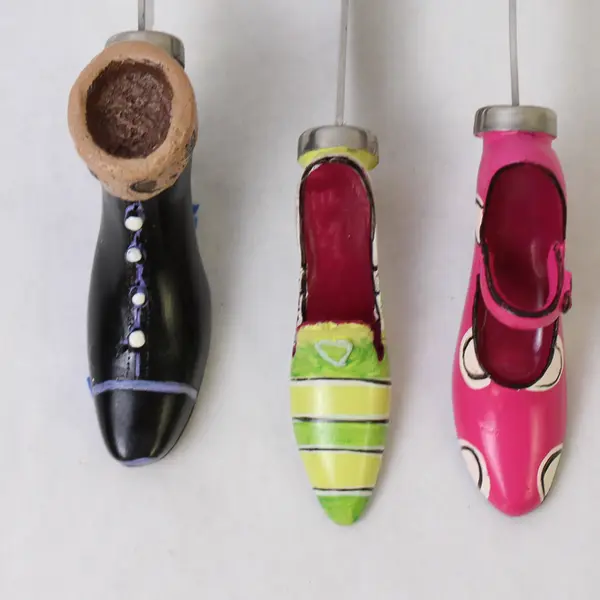 Set of 3 Cheese Spreaders High Heel Shoe Handles Serving Utensils