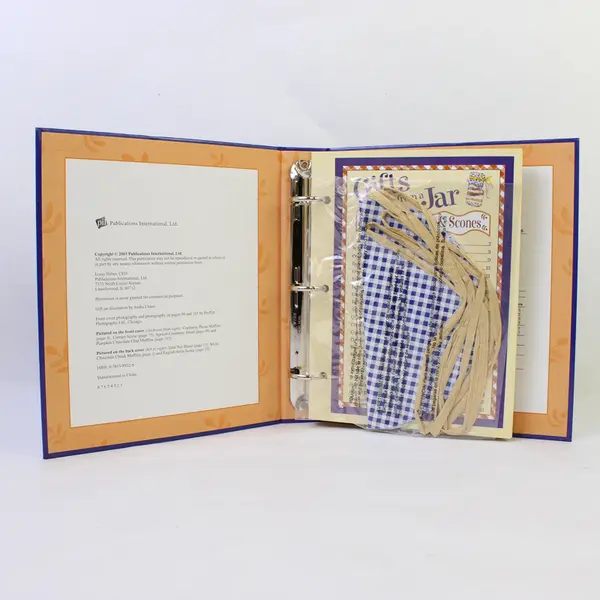 Gifts from a Jar Recipe Page Inserts Hard Binder: Muffins, Breads & Scones 2003 