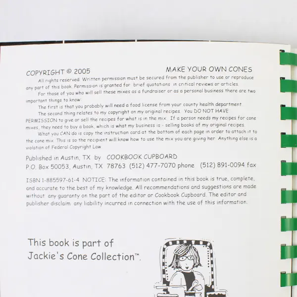 Make Your Own Cones: A Unique Way to Give Food Gift Mixes SC Book, 2005