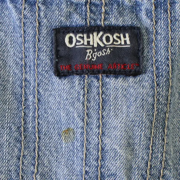 OshKosh B'Gosh Toddler Size 5T Light Wash Denim Overalls - FLAWS
